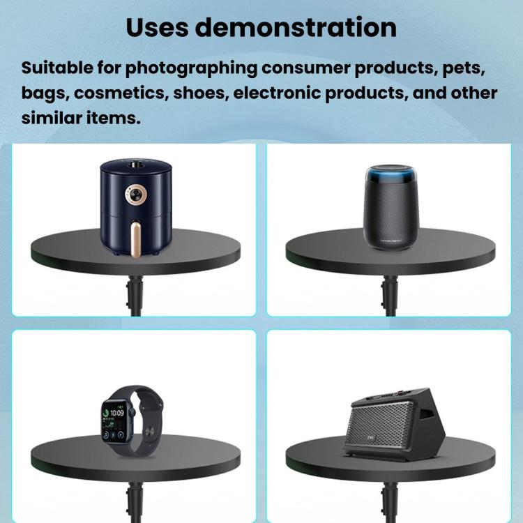 Supporto girevole elettrico a 360 gradi per esposizione, piattaforma girevole panoramica per fotografia di prodotti con smartphone e fotocamere DSLR., EU Plug, US Plug, UK Plug