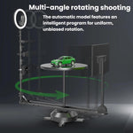 Supporto girevole elettrico a 360 gradi per esposizione, piattaforma girevole panoramica per fotografia di prodotti con smartphone e fotocamere DSLR., EU Plug, US Plug, UK Plug