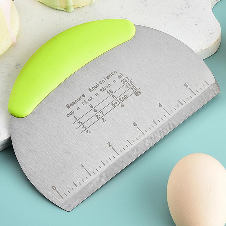 Tagliapasta in acciaio inox LsCook con spatola graduata per crema, Cream Scraper