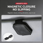 Porta occhiali da sole auto in pelle Nappa con clip magnetica
