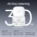 Auricolari wireless Bluetooth semi-in-ear ANKER SoundCore Liberty Buds con traduzione AI