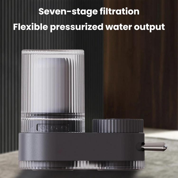 Filtro flessibile pressurizzato per rubinetto da cucina, purificatore d'acqua con nucleo in ceramica lavabile., 1 Core Grey, 4 Core Grey, 1 Core White, 4 Core White