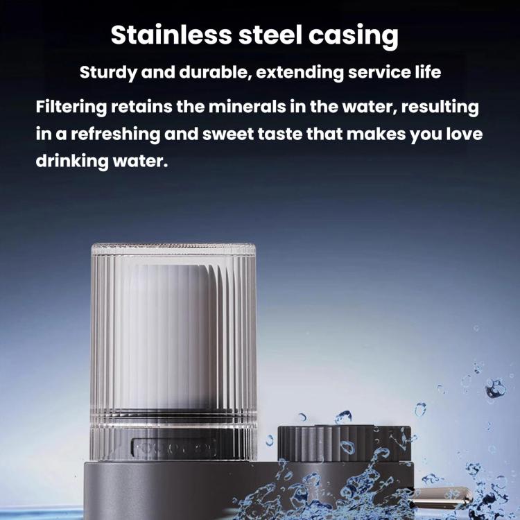 Filtro flessibile pressurizzato per rubinetto da cucina, purificatore d'acqua con nucleo in ceramica lavabile., 1 Core Grey, 4 Core Grey, 1 Core White, 4 Core White