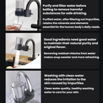 Filtro flessibile pressurizzato per rubinetto da cucina, purificatore d'acqua con nucleo in ceramica lavabile., 1 Core Grey, 4 Core Grey, 1 Core White, 4 Core White