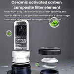 Filtro flessibile pressurizzato per rubinetto da cucina, purificatore d'acqua con nucleo in ceramica lavabile., 1 Core Grey, 4 Core Grey, 1 Core White, 4 Core White