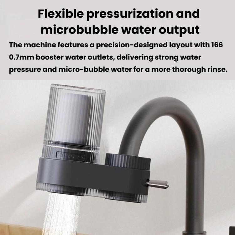 Filtro flessibile pressurizzato per rubinetto da cucina, purificatore d'acqua con nucleo in ceramica lavabile., 1 Core Grey, 4 Core Grey, 1 Core White, 4 Core White