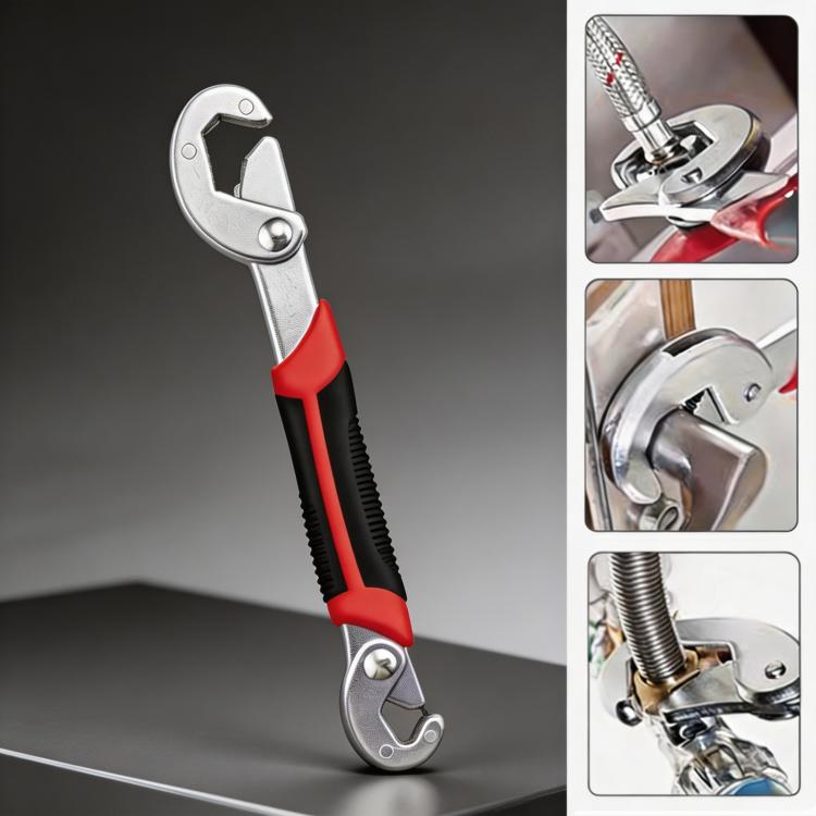 Chiave universale multifunzione da 8 pollici, regolabile, a sgancio rapido, per dadi e bulloni da 6-22 mm, chiave per tubi autoregolante per idraulica, riparazioni e settore automobilistico., Small