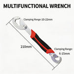 Chiave universale multifunzione da 8 pollici, regolabile, a sgancio rapido, per dadi e bulloni da 6-22 mm, chiave per tubi autoregolante per idraulica, riparazioni e settore automobilistico., Small