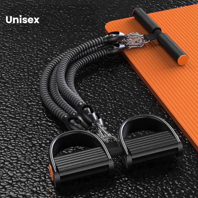 Fascia elastica multifunzionale per addominali con pedale, per aprire le spalle e modellare la schiena., Black 2 Tubes, Black 3 Tubes, Black 4 Tubes, Purple 2 Tubes, Purple 3 Tubes, Purple 4 Tubes