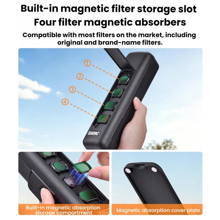 Custodia protettiva per obiettivo e display del gimbal BRDRC per DJI Osmo Pocket 4 / 3.
