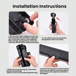 Custodia protettiva per obiettivo e display del gimbal BRDRC per DJI Osmo Pocket 4 / 3.