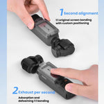 Applicazione per pellicola protettiva in vetro temperato AR BRDRC per DJI Osmo Pocket 4 / 3