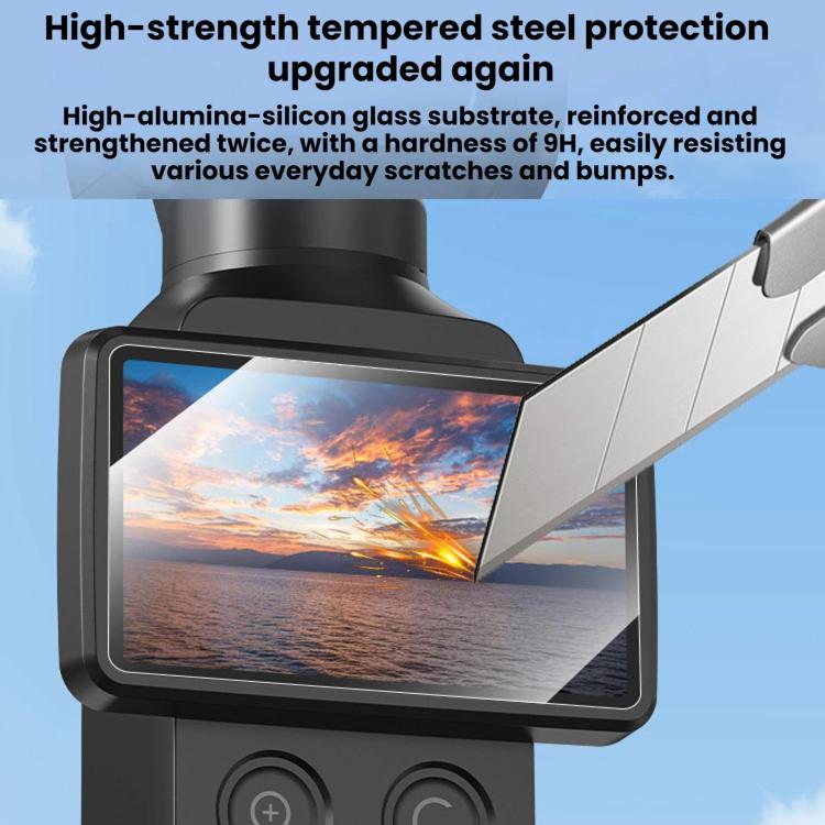 Applicazione per pellicola protettiva in vetro temperato AR BRDRC per DJI Osmo Pocket 4 / 3