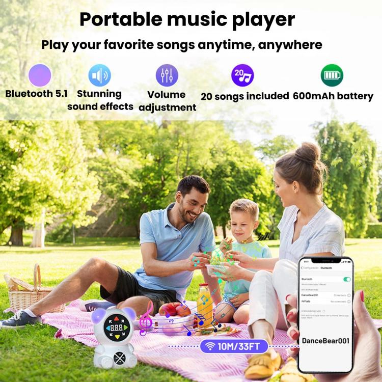 Tappetino da ballo luminoso per bambini, macchina da ballo musicale wireless per il fitness.