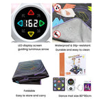 Tappetino da ballo luminoso per bambini, macchina da ballo musicale wireless per il fitness.
