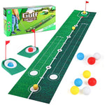 Tappetino da golf per bambini, per allenamento al putting, utilizzabile sia all'interno che all'esterno. Giocattolo sportivo interattivo genitore-figlio.