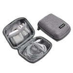 Baona BN-G020 Custodia per cavo cuffie, caricabatterie per chiavetta USB, custodia protettiva, organizer per adattatore di alimentazione per laptop, Large Gray, Large Black, Small Square Gray, Small Square Black
