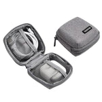 Baona BN-G020 Custodia per cavo cuffie, caricabatterie per chiavetta USB, custodia protettiva, organizer per adattatore di alimentazione per laptop, Large Gray, Large Black, Small Square Gray, Small Square Black