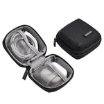 Baona BN-G020 Custodia per cavo cuffie, caricabatterie per chiavetta USB, custodia protettiva, organizer per adattatore di alimentazione per laptop, Large Gray, Large Black, Small Square Gray, Small Square Black