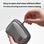 Baona BN-G020 Custodia per cavo cuffie, caricabatterie per chiavetta USB, custodia protettiva, organizer per adattatore di alimentazione per laptop, Large Gray, Large Black, Small Square Gray, Small Square Black