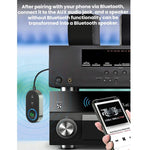 Adattatore audio Bluetooth 5.3 per auto con AUX 3,5 mm