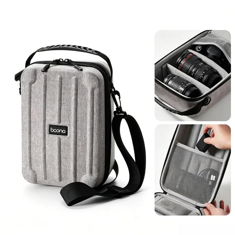 Borsa a tracolla Baona FH002 per fotocamera, portatile, con custodia rigida in EVA.