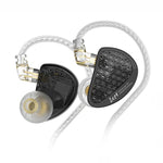 Auricolari in-ear KZ-AS16 PRO con 8 driver Pure Balanced Armature e cavo da 1,2 m., Green Standard, Green With Mic, Black Standard, Black With Mic