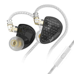 Auricolari in-ear KZ-AS16 PRO con 8 driver Pure Balanced Armature e cavo da 1,2 m., Green Standard, Green With Mic, Black Standard, Black With Mic