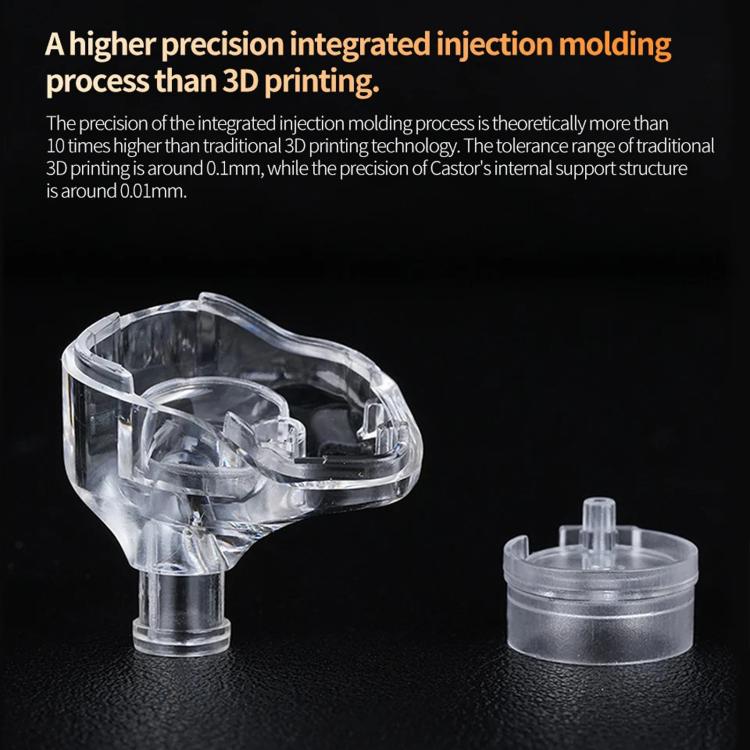 Auricolari in-ear KZ-Castor regolabili con doppio driver e cavo da 1,2 m, No Mic, With Mic, Enhanced Bass No Mic, Enhanced Bass With Mic