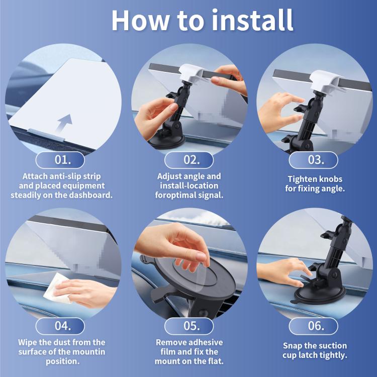 Supporto auto per console centrale Starlink Mini S2066 bianco