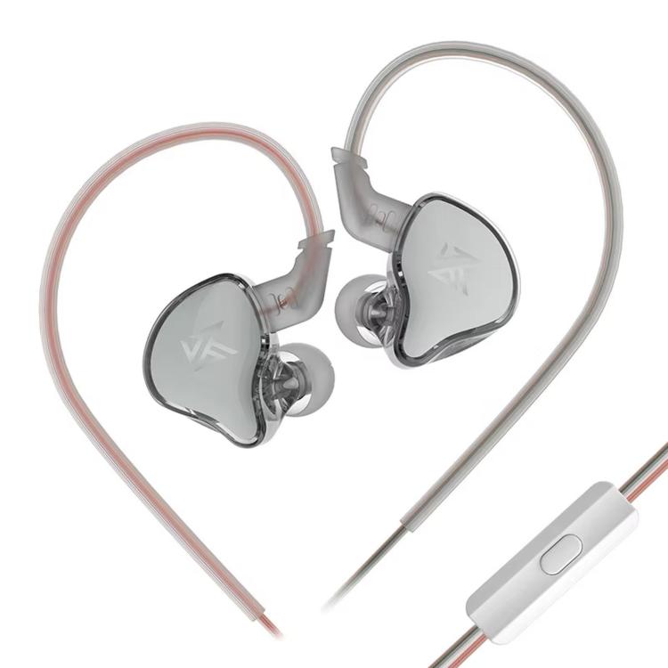 Auricolari dinamici in-ear KZ-EDCX con cavo da 1,2 m, Gray Standard, Gray With Mic, Green Standard, Green With Mic