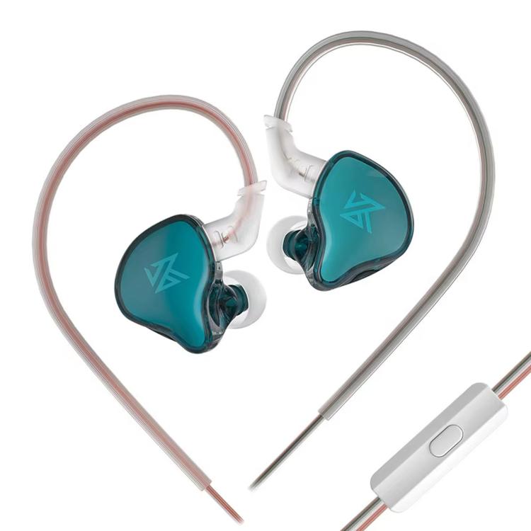 Auricolari dinamici in-ear KZ-EDCX con cavo da 1,2 m, Gray Standard, Gray With Mic, Green Standard, Green With Mic