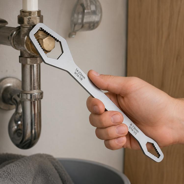 Chiave universale a doppia estremità da 8-24 mm, chiave Torx autobloccante, chiave regolabile per auto, idraulica, biciclette e riparazioni domestiche
