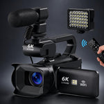 Videocamera digitale 64MP 6K zoom 18x schermo touch 4"
