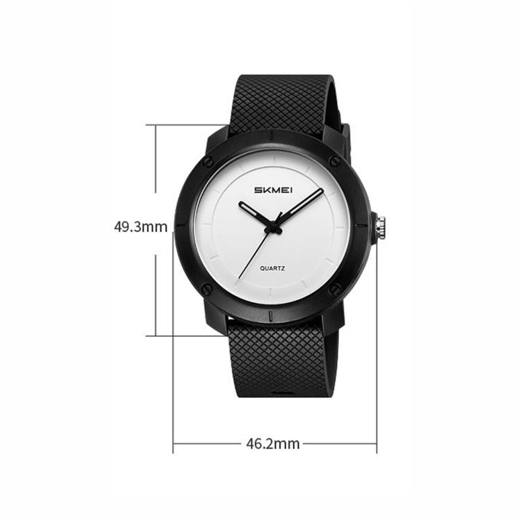 Orologio da coppia unisex SKMEI 2557, semplice, impermeabile fino a 50 metri, al quarzo.