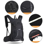 Zaino da ciclismo/sport all'aperto JUNLETU in nylon impermeabile, leggero e traspirante, ideale per viaggi ed escursioni.