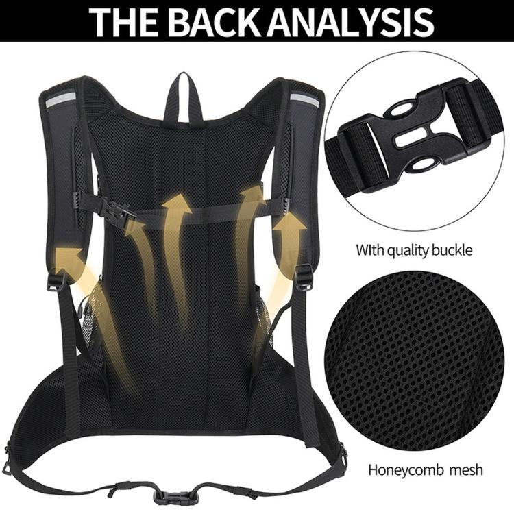 Zaino da ciclismo/sport all'aperto JUNLETU in nylon impermeabile, leggero e traspirante, ideale per viaggi ed escursioni.
