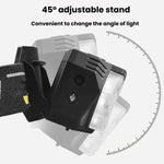 Lampada frontale intelligente GY26 con 9 LED e sensore di movimento, luce rossa COB impermeabile per esterni, ideale per la pesca notturna., Rechargeable, Battery