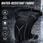 Borsa a tracolla impermeabile da uomo, borsa sportiva da esterno di grande capacità, borsa da gamba per motociclismo.