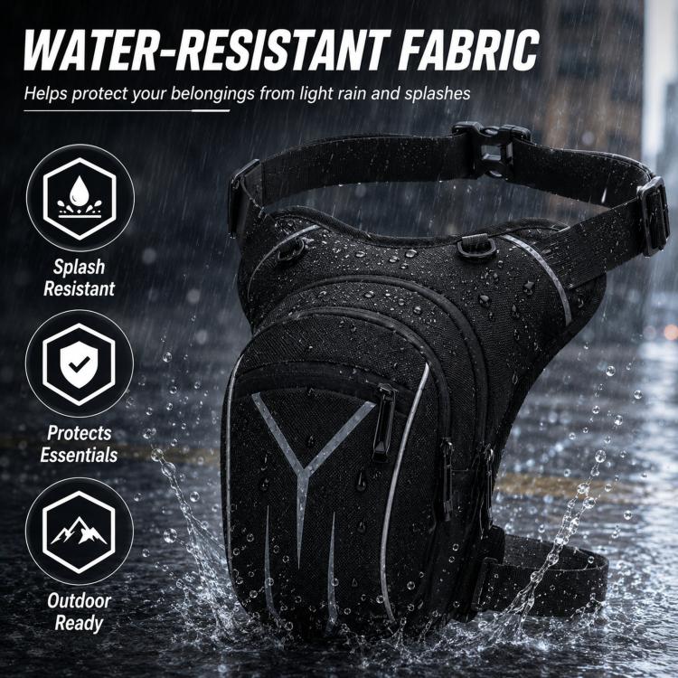 Borsa a tracolla impermeabile da uomo, borsa sportiva da esterno di grande capacità, borsa da gamba per motociclismo.