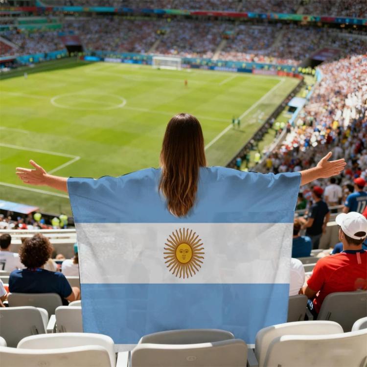 Mantelli e bandiere dei tifosi USA-Canada-Messico per i Mondiali, Argentina, Australia, Brazil, Belgium, Denmark, Germany, Ecuador, France, Colombia, Netherlands, Canada, Croatia, United States, Mexico, Norway, Portugal, Switzerland, Senegal, Turkey   ...