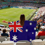 Mantelli e bandiere dei tifosi USA-Canada-Messico per i Mondiali, Argentina, Australia, Brazil, Belgium, Denmark, Germany, Ecuador, France, Colombia, Netherlands, Canada, Croatia, United States, Mexico, Norway, Portugal, Switzerland, Senegal, Turkey   ...