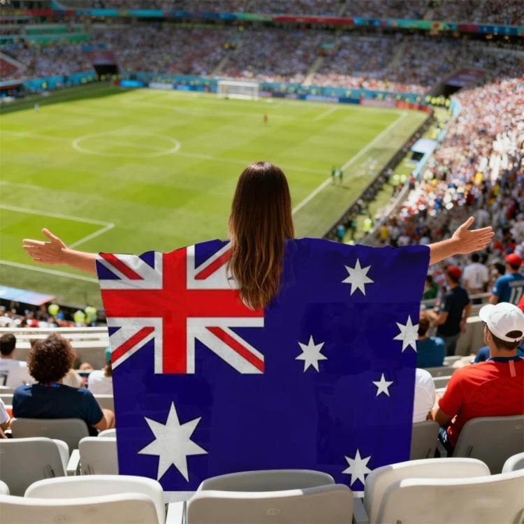 Mantelli e bandiere dei tifosi USA-Canada-Messico per i Mondiali, Argentina, Australia, Brazil, Belgium, Denmark, Germany, Ecuador, France, Colombia, Netherlands, Canada, Croatia, United States, Mexico, Norway, Portugal, Switzerland, Senegal, Turkey   ...
