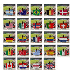 Mantelli e bandiere dei tifosi USA-Canada-Messico per i Mondiali, Argentina, Australia, Brazil, Belgium, Denmark, Germany, Ecuador, France, Colombia, Netherlands, Canada, Croatia, United States, Mexico, Norway, Portugal, Switzerland, Senegal, Turkey   ...