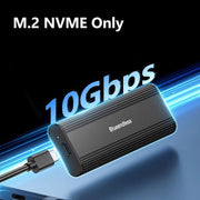 SSD Enclosure 10Gbps Aluminum USB-C 3.2 Solid State Drives, Supports Max 8TB, Blueendless 2821N M.2 NVME, Blueendless 2821SN M.2 NVME / SATA