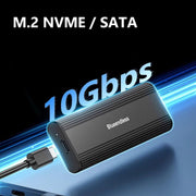 SSD Enclosure 10Gbps Aluminum USB-C 3.2 Solid State Drives, Supports Max 8TB, Blueendless 2821N M.2 NVME, Blueendless 2821SN M.2 NVME / SATA