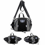 Marsupio sportivo multifunzionale impermeabile di grande capacità per attività all'aperto e trekking, borsa a tracolla impermeabile.