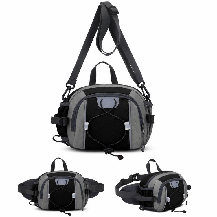 Marsupio sportivo multifunzionale impermeabile di grande capacità per attività all'aperto e trekking, borsa a tracolla impermeabile.