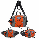 Marsupio sportivo multifunzionale impermeabile di grande capacità per attività all'aperto e trekking, borsa a tracolla impermeabile.