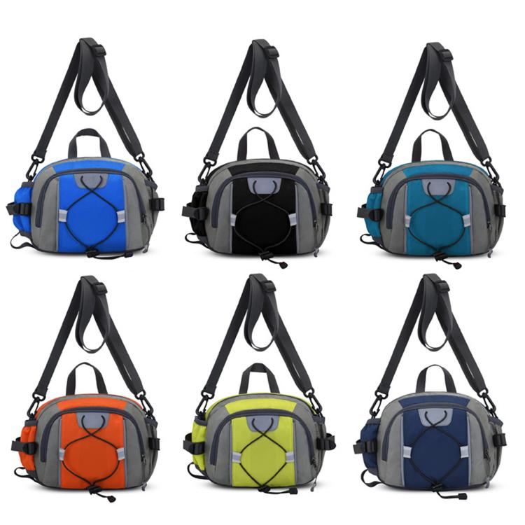 Marsupio sportivo multifunzionale impermeabile di grande capacità per attività all'aperto e trekking, borsa a tracolla impermeabile.